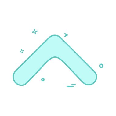 Yukarı ok simgesi tasarım vektörü