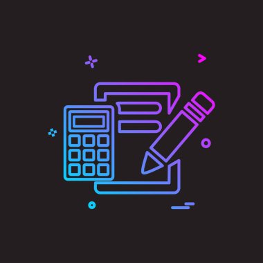 Pano simgesi tasarım, renkli vektör çizim