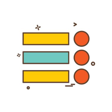 Menü simge tasarlamak vektör