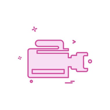 Kamera simgesi tasarım vektörü