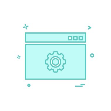 Web yerleşim simgesi tasarım vektörü