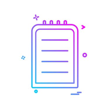 Pano simgesi tasarım, renkli vektör çizim