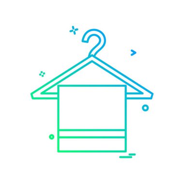 Tuvalet simgesi tasarım, renkli vektör çizim