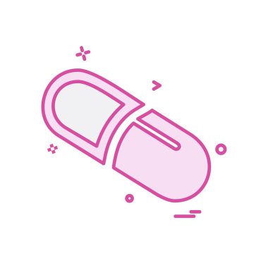 Tıbbi simge tasarım, renkli vektör çizim