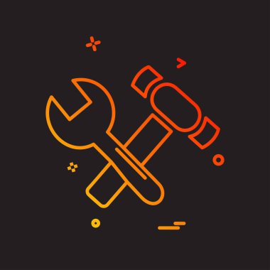 Donanım simgesi tasarım, vektör çizim araçları