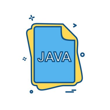 Java dosya türü simge tasarlamak vektör