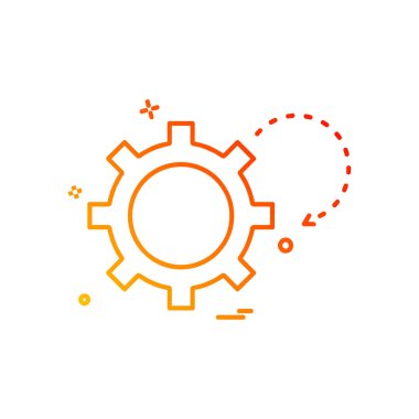 Vites simgesi tasarım vektörü