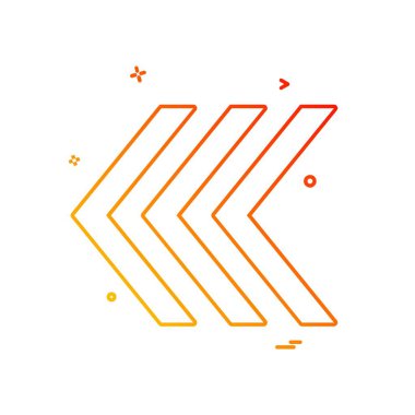 Ok simgesi tasarım vektörü