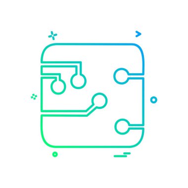 Devre levhasını simge tasarlamak vektör 