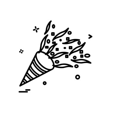 Kutlamalar simge tasarım vektörü