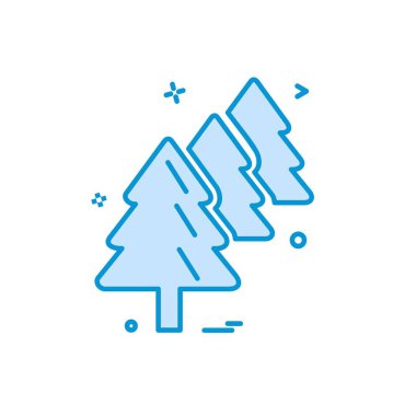 Noel ağacı simge tasarlamak vektör