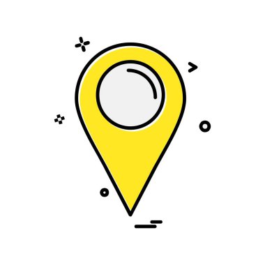 Navigasyon simgesi tasarım vektörü