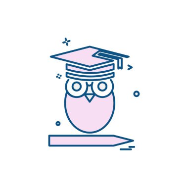 Okul simgesi tasarım vektörü 