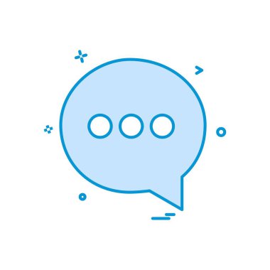 sohbet sms metin simge vektör tasarımı