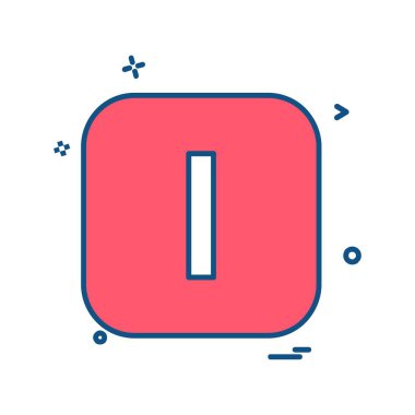 İngilizce alfabe simge tasarlamak vektör 