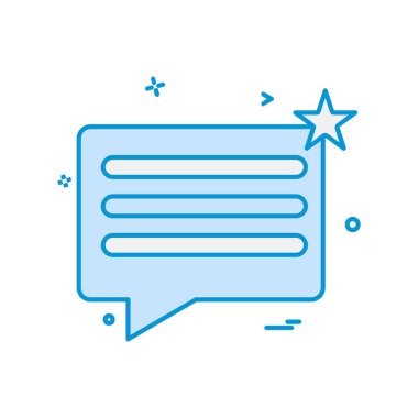 İleti simge tasarlamak vektör