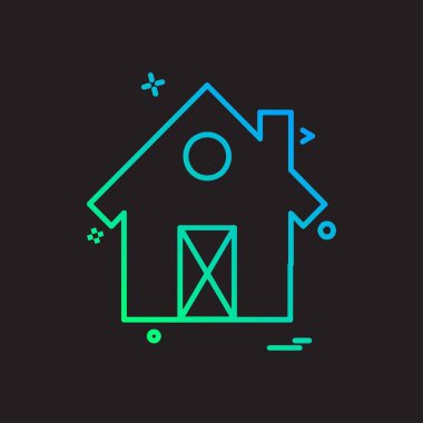 Ev simgesi tasarım vektörü