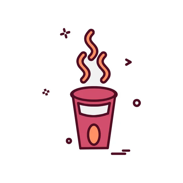 Drink Pictogram Ontwerp Kleurrijke Vectorillustratie — Stockvector