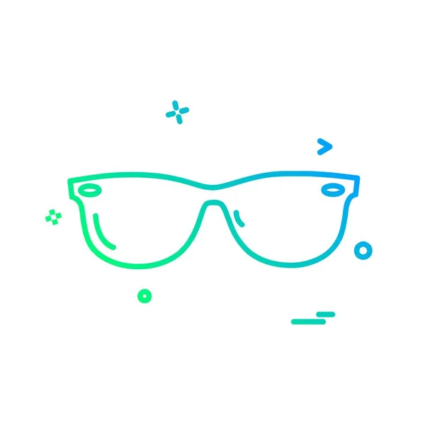 Vetor Design Ícones Óculos —  Vetores de Stock