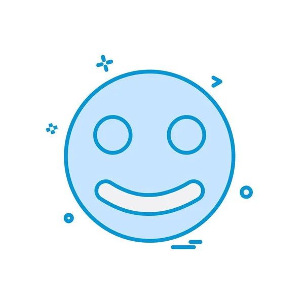 Vetor Design Ícone Emoji —  Vetores de Stock