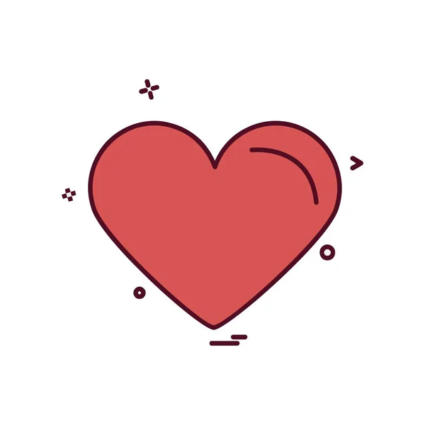 Diseño Iconos Corazón Ilustración Vectorial Para San Valentín — Vector de stock