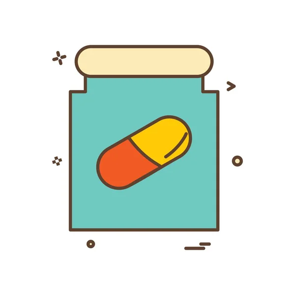 Icono Caja Medicina Vector Diseño — Archivo Imágenes Vectoriales