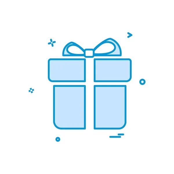 Geschenkbox Symbol Design Vektor Illustration — Stockvektor