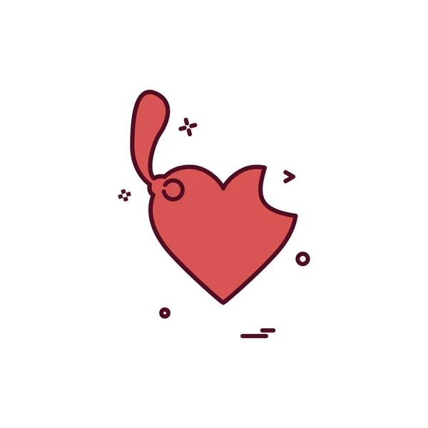 Srdce Ikony Designu Vektorové Ilustrace Pro Valentýna — Stockový vektor