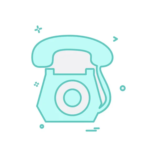 Telefoon Pictogram Ontwerp Vector — Stockvector