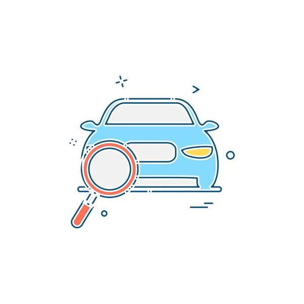 Car Workshop Icon Design Vector — Stock Vector