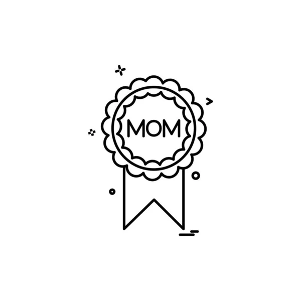 Mom Badge Icon Design Vektor — Stockvektor