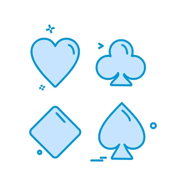 Poker Icon Design Vector — Stock Vector