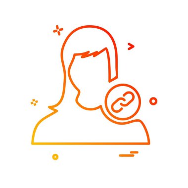 Kadın simge tasarlamak vektör