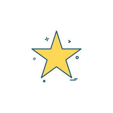 Beyaz arka plan üzerinde yıldız daire basit simgesi