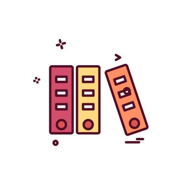 Dosya simgesi tasarım vektörü