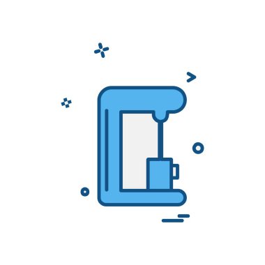 İçki simgesi tasarım, renkli vektör çizim 