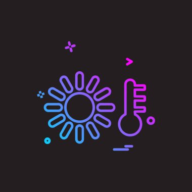 Sıcaklık simge tasarlamak vektör