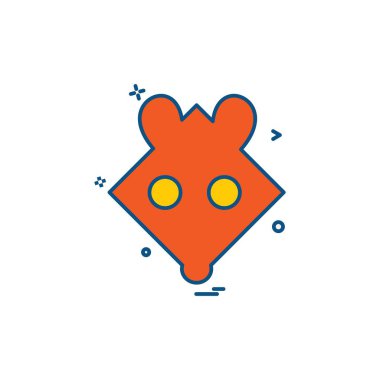 Hayvanlar simge tasarım vektörü