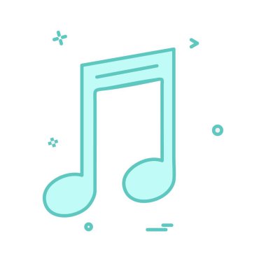 Müzik simge tasarlamak vektör