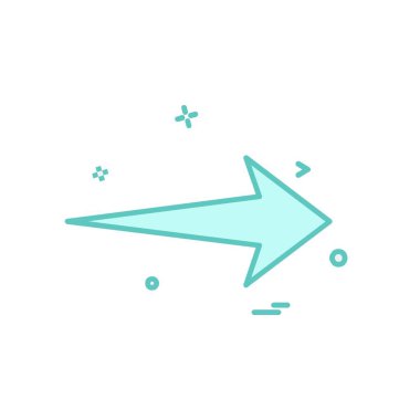 Sağ ok simge tasarlamak vektör