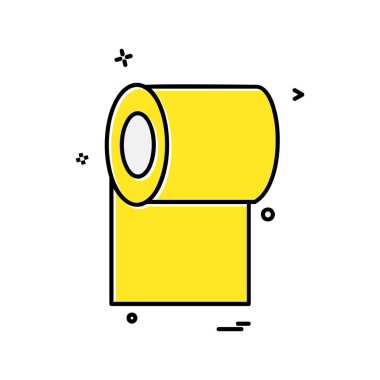 Tuvalet kağıdı simge tasarlamak vektör