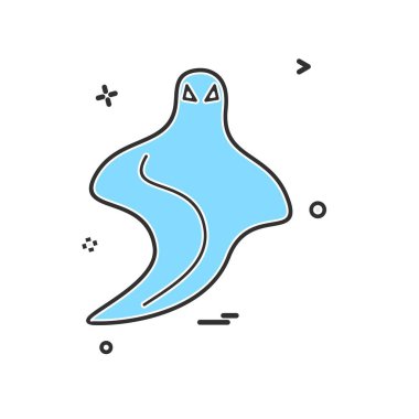 Cadılar Bayramı simgesi tasarım vektörü