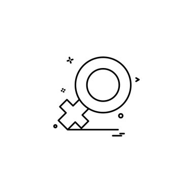 Kadın simge tasarlamak vektör