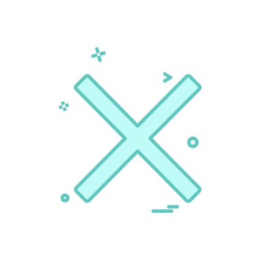 Simge tasarım vektörünü kapat