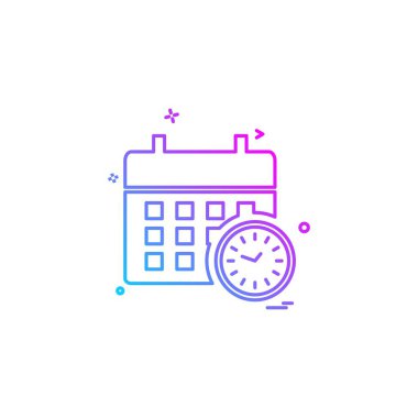 Takvim simge tasarlamak vektör 