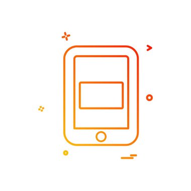 Mobil simge tasarım vektörü