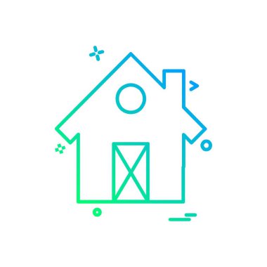 Ev simgesi tasarım vektörü