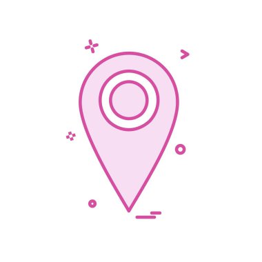 Gezinti simgesi tasarım, renkli vektör çizim