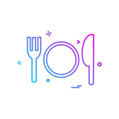 Gıda simge tasarlamak vektör