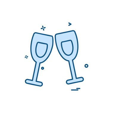 Sevgililer günü simgesi tasarım, renkli vektör çizim